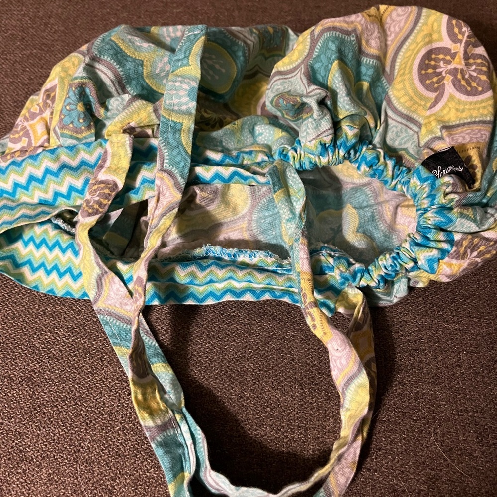 Colorful Patterned scrub cap with ties - Picture 2 of 2